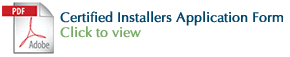 Certified Installers Application Form